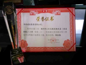省標化（市政協(xié)會）證書獎杯
